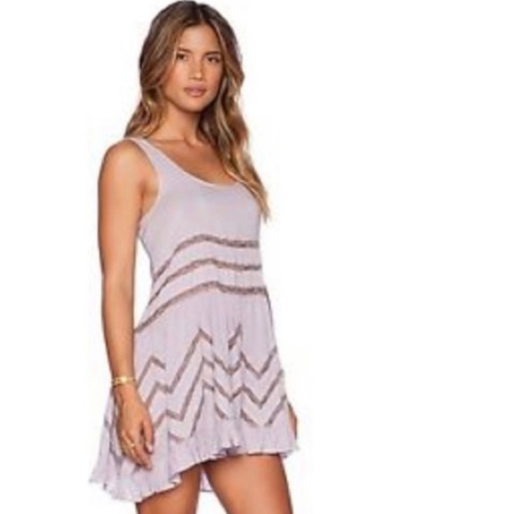 Free People Dresses & Skirts - Intimately Free People Lace Polka Dot Swing Dress S